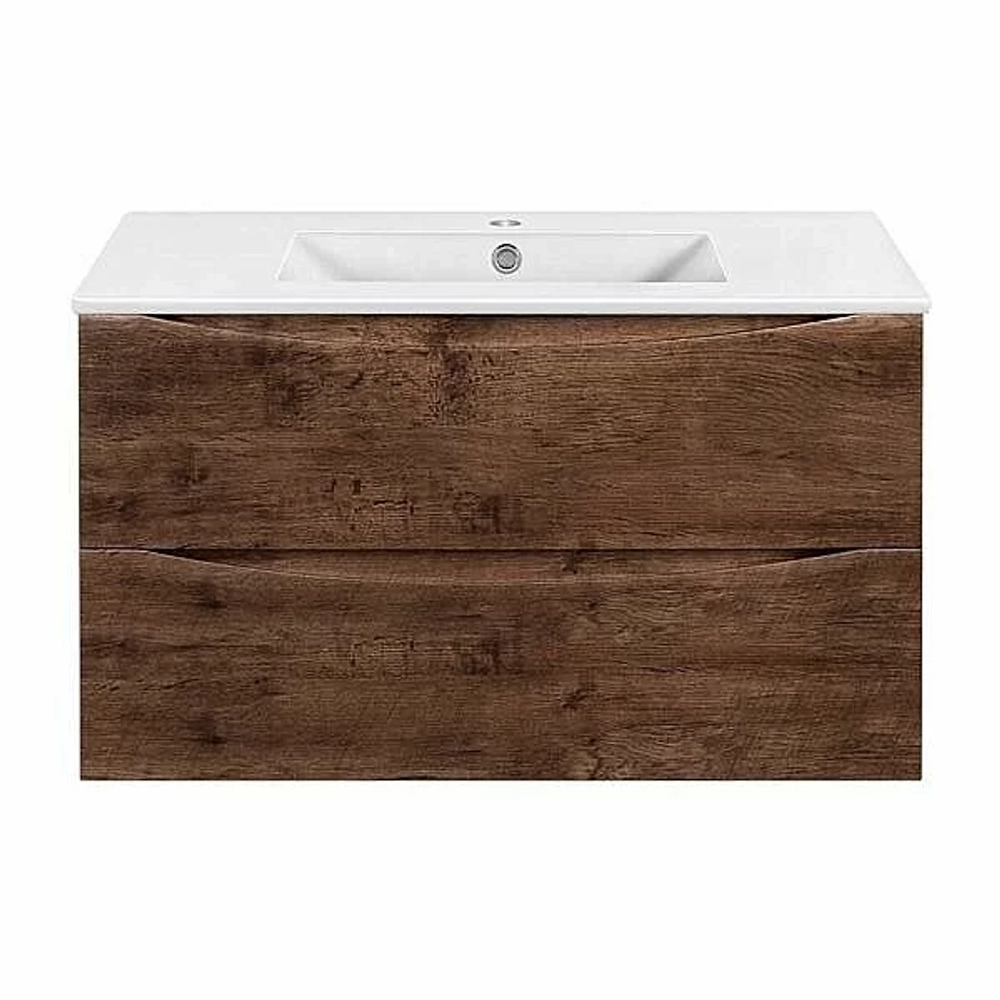 Тумба с раковиной Vincea Mia Slim 900 R.Wood
