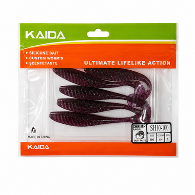 Набор силиконов KAIDA SH10-100 10см 5шт COL034 №59