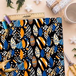 Ткань премиум атлас карамельный калейдоскоп