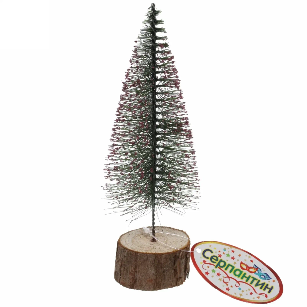 Ёлка декоративная «Сияние» 16 см, розовый