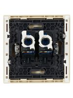 FORTE&PIANO Розетка компьютерная двойная RJ45 кат.6 FP434 ваниль IEK