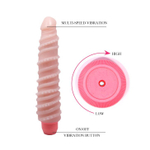 Гнущийся вибромассажер с хребтом - 19,5 см.