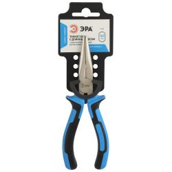 Тонкогубцы ЭРА 160 мм с длинным носом двухкомпонентные рукоятки