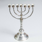 Менора из серебра