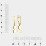 Длинные серьги для женщин из желтого золота 585 пробы без вставок (арт. 900832-4000)