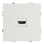 Розетка HDMI 2.0 Type A (механизм), STEKKER, серия Эмили, RST00-5118-01, белый фарфор, soft touch 50163