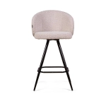 Стул барный Vito поворотный 360 градусов, букле серый