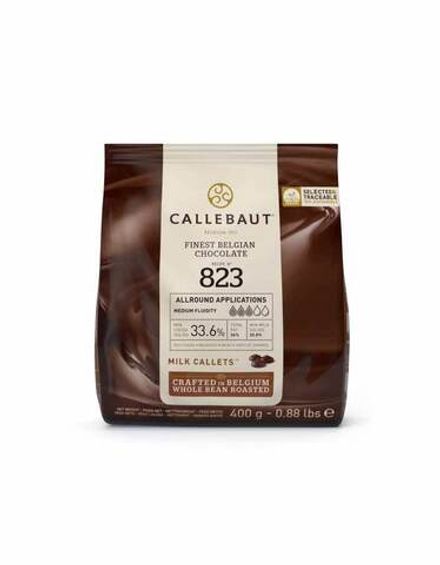 Шоколад молочный 33,6% Callebaut, 400 гр (оригинальная упаковка)