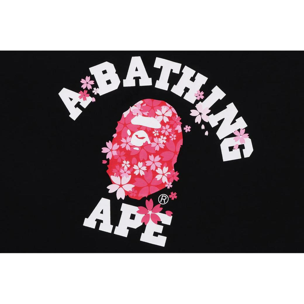 A Bathing Ape Sakura College Tee черный