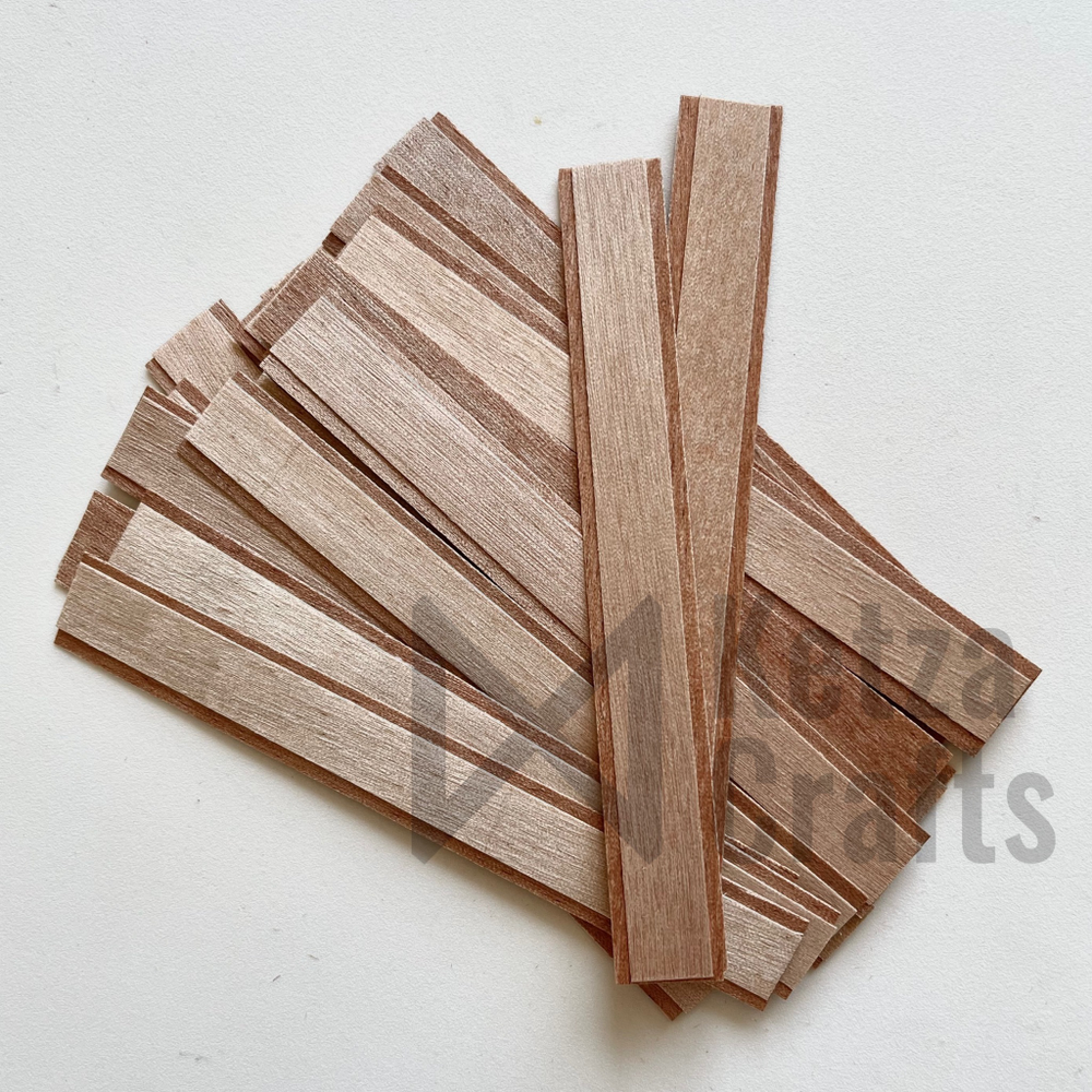 Двухслойный деревянный фитиль без треска