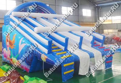 Надувная водная горка для бассейна «Русалочка Бэлла» 7*6*5 м