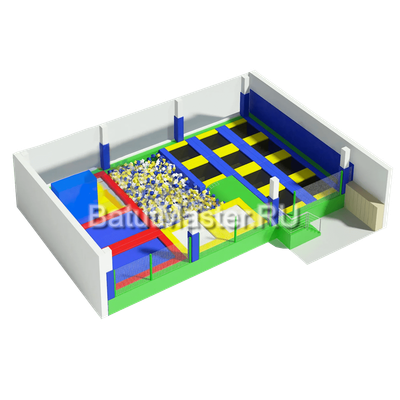 Батутная арена "Большая игра" 12x10x3 м