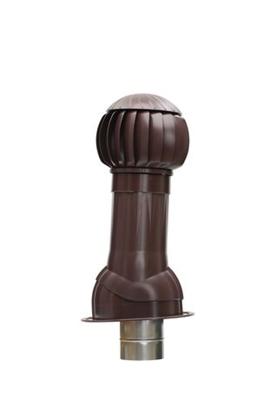 Комплект RRTV D160 для фальцевой и битумной кровли пластик Brown ERA