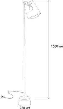 Торшер Hall 10185/T Grey