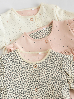 Комбинезон / Cлип и шапочка в комплекте для девочек Next AA5-449, 3 шт., Бежевый