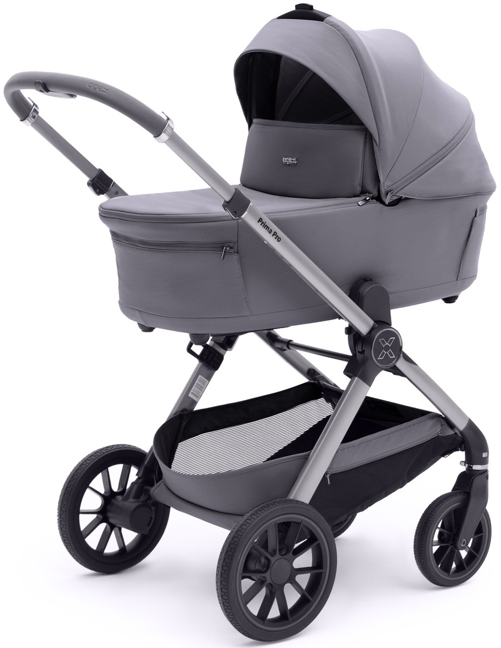 Коляска Agex Prima Pro 3 в 1 с автокреслом i-Safe S Grey APS214 Sora серый