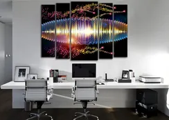 Модульная картина "Звуковые волны"
