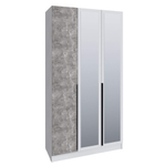 Мадрид (Тэкс) Шкаф распашной (1,2) с зеркалом (с 3 ящиками внутри)
