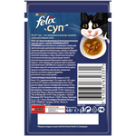 Влажный корм Felix Суп для взрослых кошек, с курицей, 48 г
