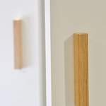 Dipriz Шкаф для одежды Моби, 4 двери, 90х58х187 см, с ручками из массива дуба