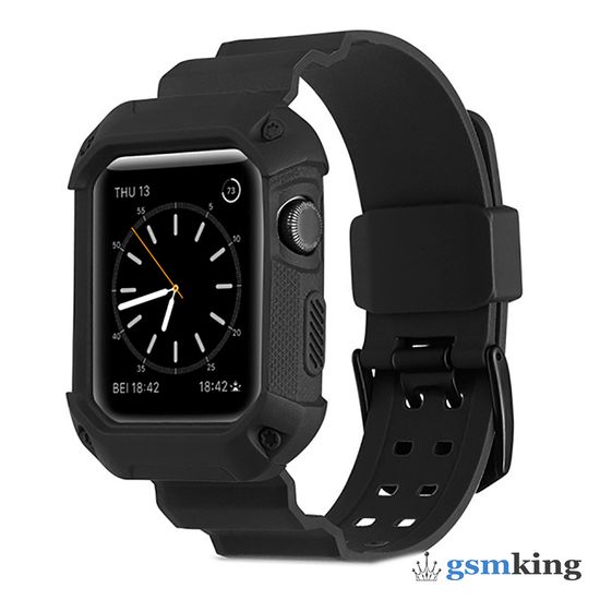 Protective Silicone Case Black (Чёрный) for Apple Watch