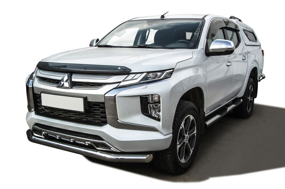 Защита переднего бампера (нержавейка) Mitsubishi L-200 (2018-2023) d76