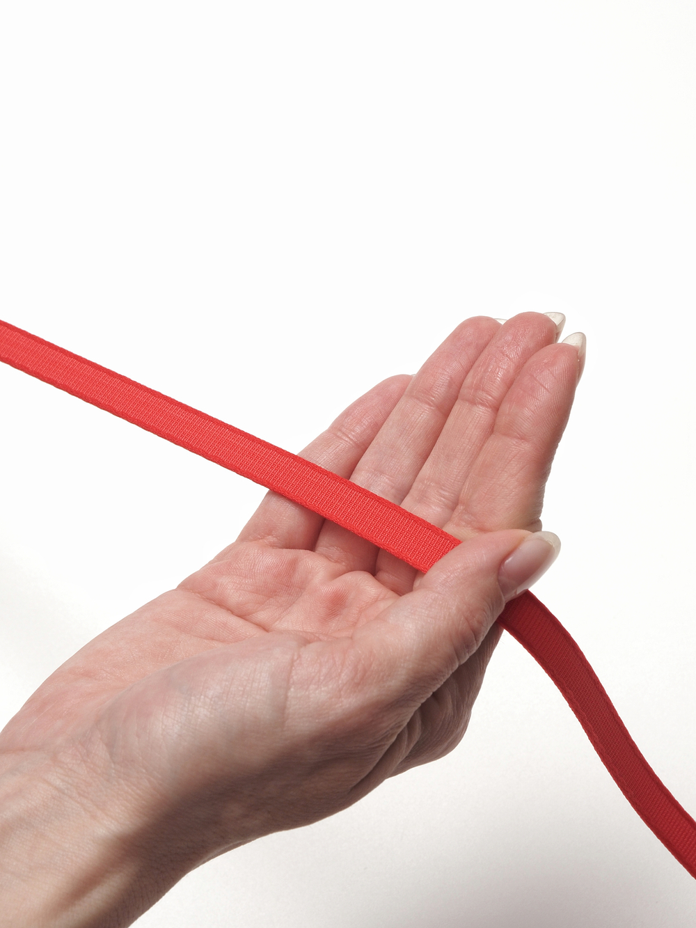 Туннельная лента красная бесшовная ширина 10 мм