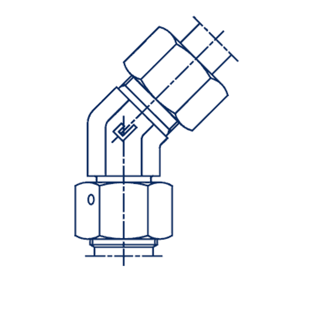 Соединение PN45 DL15 М22х1,5 (корпус)