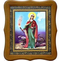 Святая Марта. Икона на холсте.