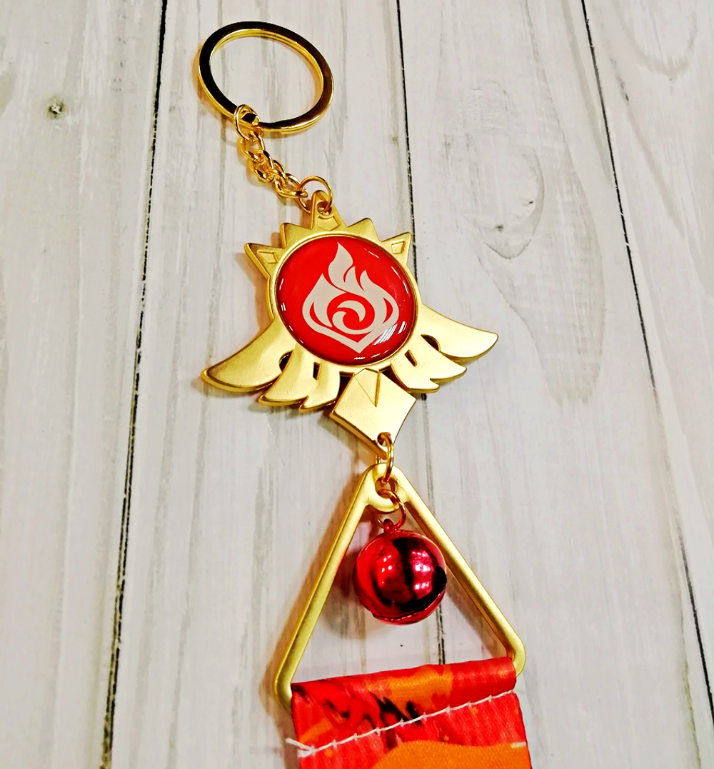 Тканевые брелоки с глазом Бога аниме игра "Геншин Импакт" - Дилюк