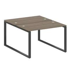 Metal System Рабочая станция на О-образном м/к БО.РАС-СП-2.2 Вяз Благородный/Металл Антрацит 1200*14