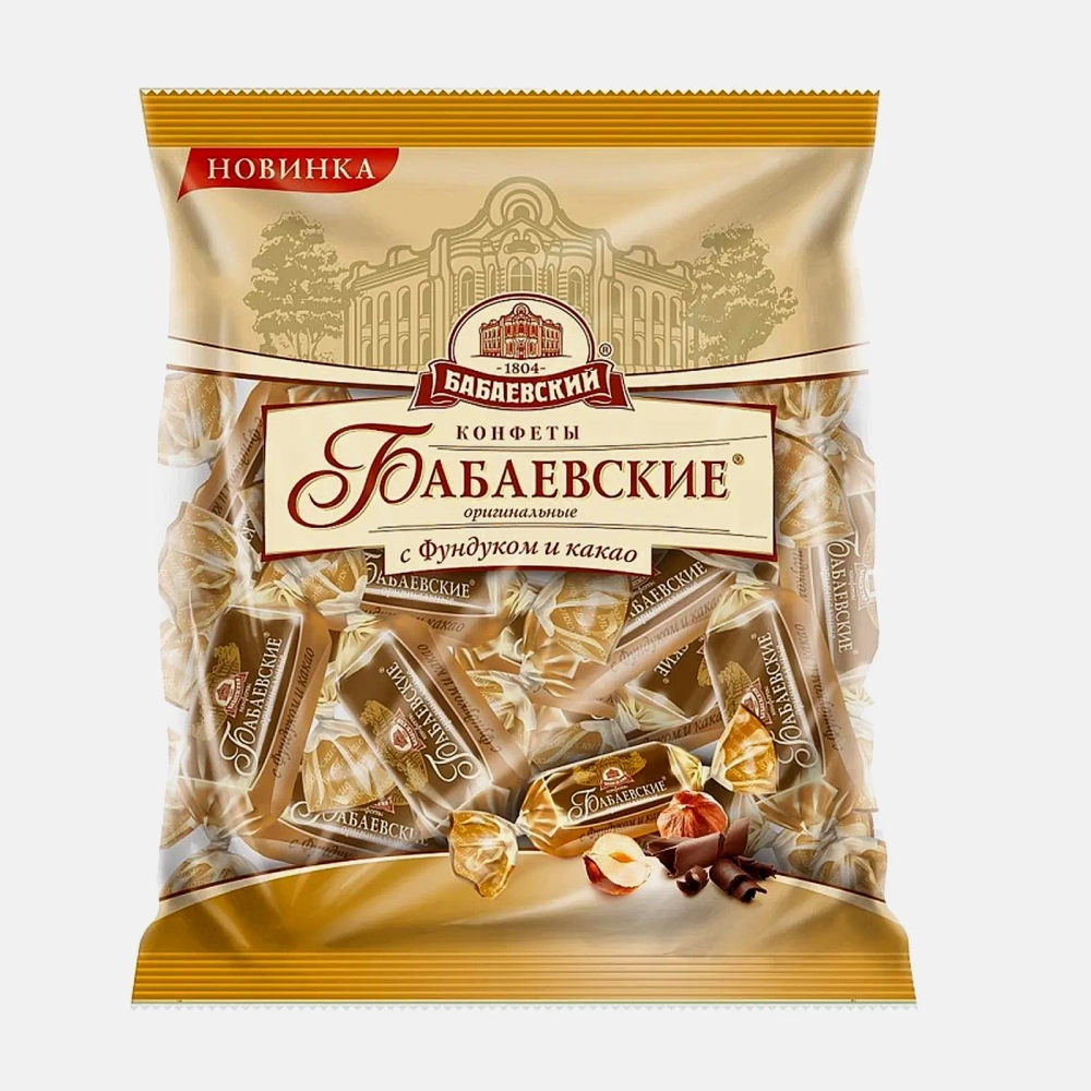 Конфеты Бабаевский с фундуком и какао 200г