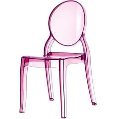 Стул Elizabeth прозрачный розовый