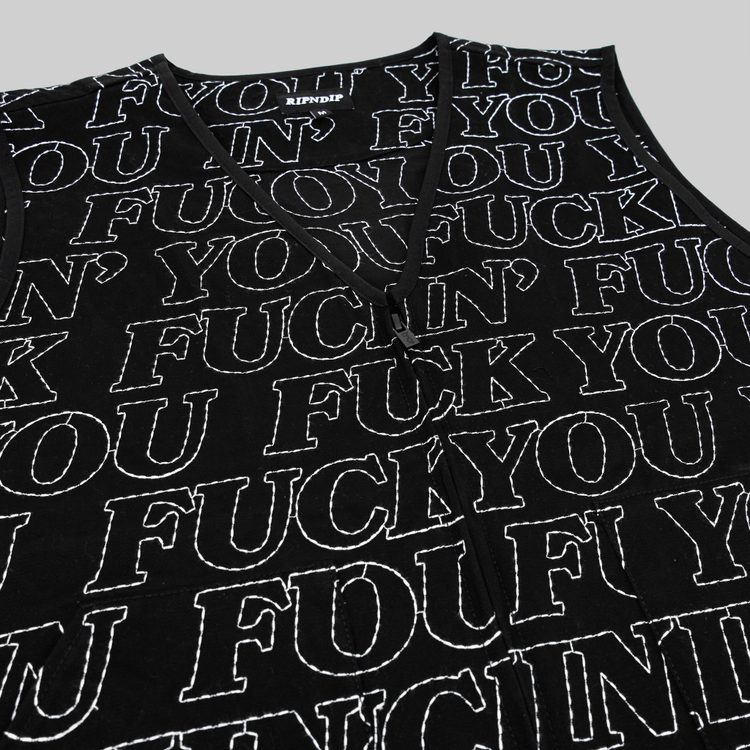 Жилет мужской Ripndip Fuckin Fuck Quilted Vest артикул:RND10057 - купить в магазине Дайс