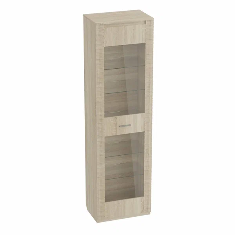 Шкаф витрина "Элана" гостиная сонома