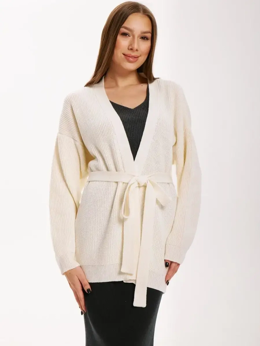 Кардиган c поясом