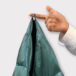 Дорожный плед-пончо пуховый 130х170 German Grass Travel Cape Plaid бирюзовый