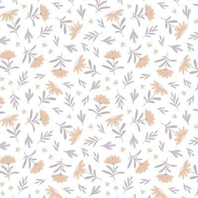 Нежные цветочки на белом фоне