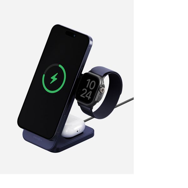 Настольное зарядное устройство 3в1 Energea MagTrio 2, Темно-серый | Gunmetal