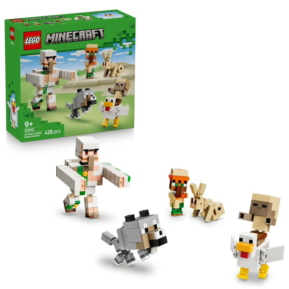 Конструктор LEGO Minecraft 21592 Атака куриного всадника в пустыне — фото 1
