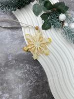 Новогодняя елочная игрушка Снежинка