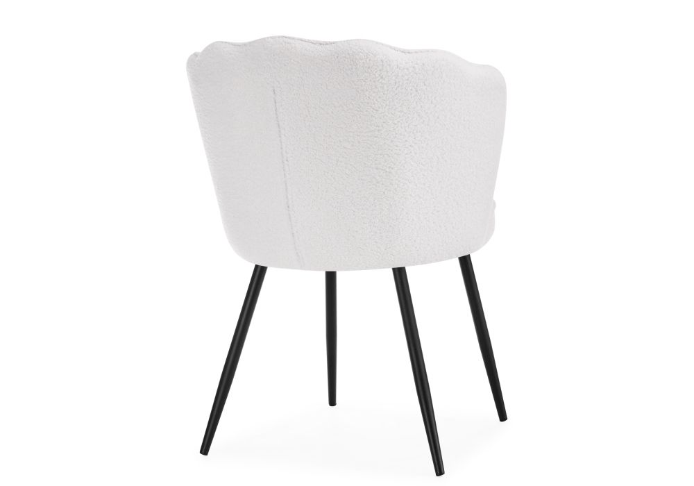 Стул на металлокаркасе Coral white / black