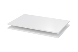 Шкаф распашной с наполнением (7 полок + 2 ящика + штанга) ШК 5 (1200), Белый