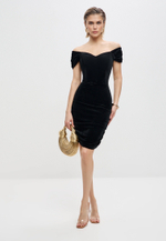 Платье-корсет бархатное