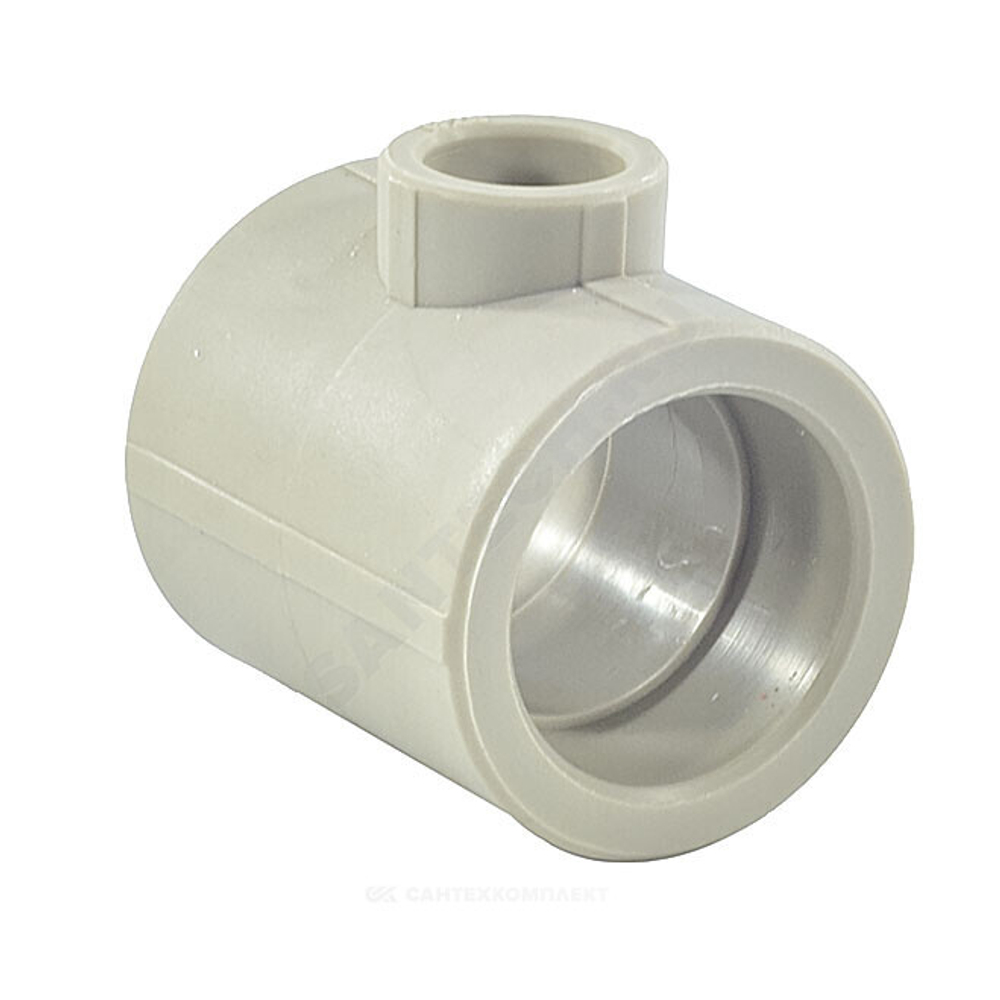 Тройник PP-R переходной серый Дн 40х25х40 внутренняя пайка VALFEX 10402540Г