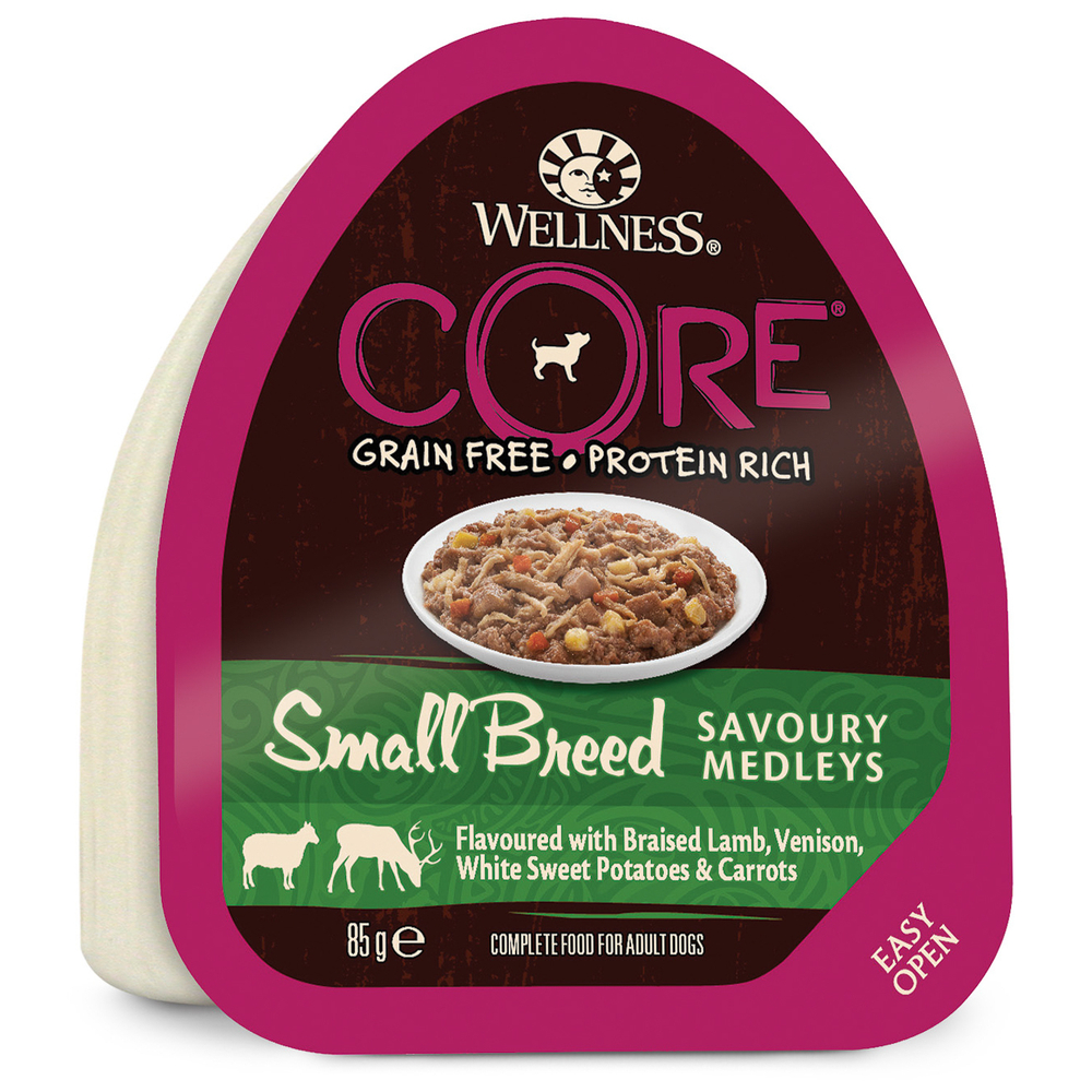 Core Small Breed консервы из баранины с олениной белым сладким картофелем и морковью для собак мелких пород 85г