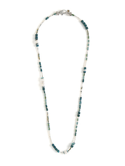 Сотуар "Hematite green pearl" Silver