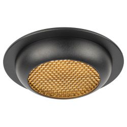 Светильник встраиваемый ЭРА KL111 BK под лампу GX53 черный матовый | Встраиваемые светильники Для ламп GX53