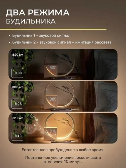 Светильник прикроватный на тумбочку MIME, настольная лампа, с имитацией света