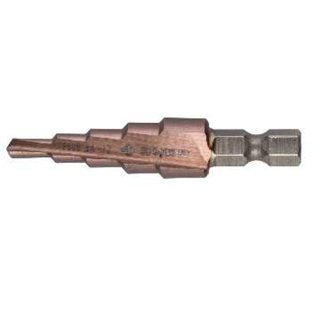Сверло ступенчатое по сталям и цветным металлам 1/4", d 4-12 мм ЗУБР, 29672-4-12-5_z01
